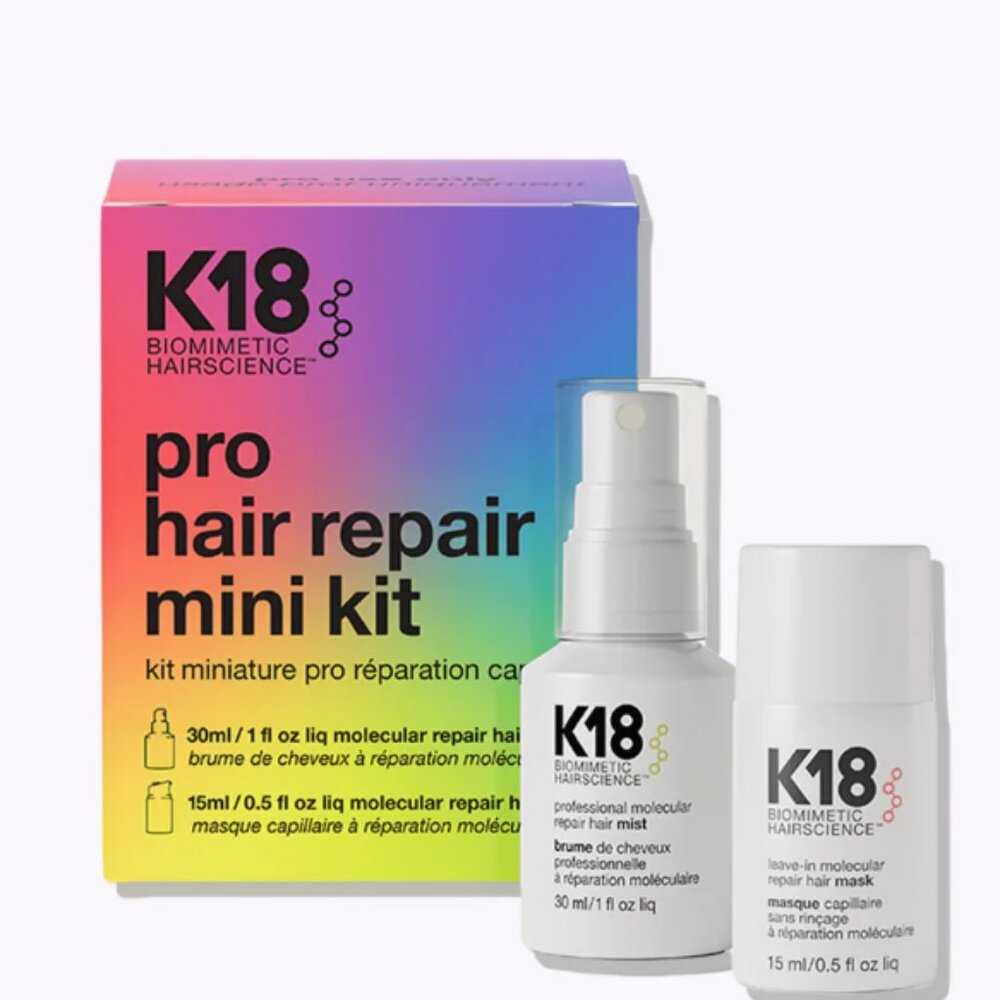 Professional Hair Repair Mini Kit by K18 Biomimetic Hairscience